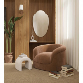 Зеркало фигурное в тонкой золотой раме Milis Gold (Милис) Smal 55*89 см 