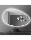 Зеркало-капля с задней фоновой светодиодной LED-подсветкой Верано-2 в интернет-магазине зеркальной мастерской ЗЕРКАЛА-М фото 3 