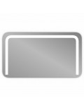Настенное зеркало с фронтальной и задней фоновой LED-подсветкой с закруглёнными углами Нота 002 в интернет-магазине зеркальной мастерской ЗЕРКАЛА-М фото 1 