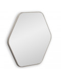Шестиугольное зеркало в серебряной тонкой раме Hexagon M Silver (Хексаген) Smal 80*74 см в интернет-магазине зеркальной мастерской ЗЕРКАЛА-М фото 1 