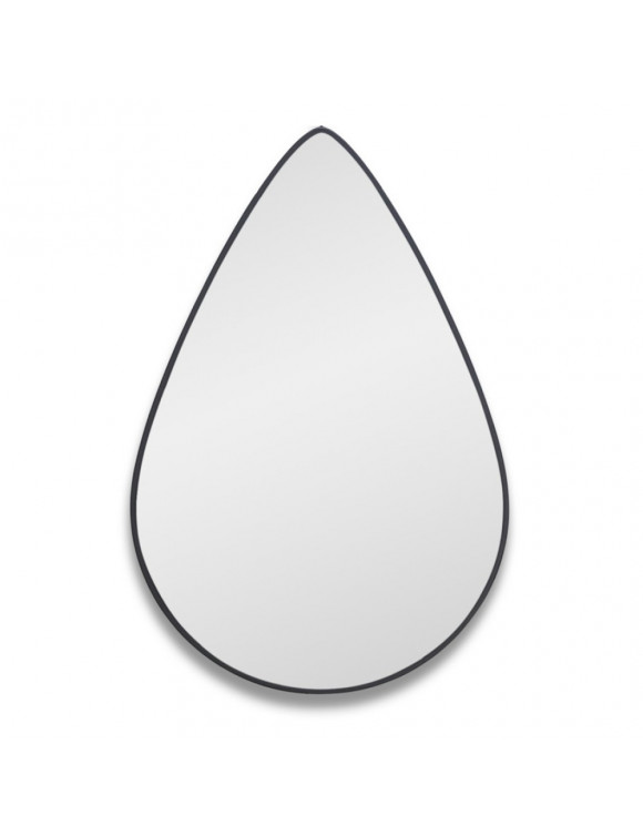 Зеркало-капля в чёрной раме Droppe Black (Дроп) Smal 40*60см в интернет-магазине зеркальной мастерской ЗЕРКАЛА-М фото