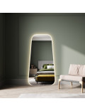 Зеркало в форме трапеции большое настенное и напольное в полный рост с эмбилайт подсветкой E018 в интернет-магазине зеркальной мастерской ЗЕРКАЛА-М фото 3 