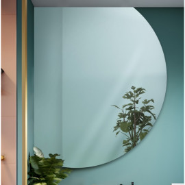 Зеркало без подсветки неправильной формы обрезанный круг Глориа-2 