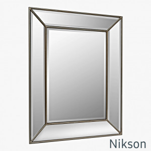Зеркало настенное в раме Nikson Античное Золото